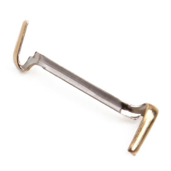 one gold women's ring size adjuster and guard on a white background.