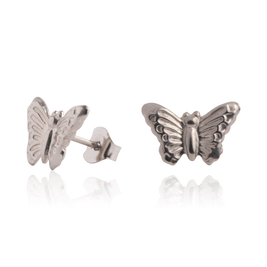 Butterfly Stud Earrings 2 Pairs