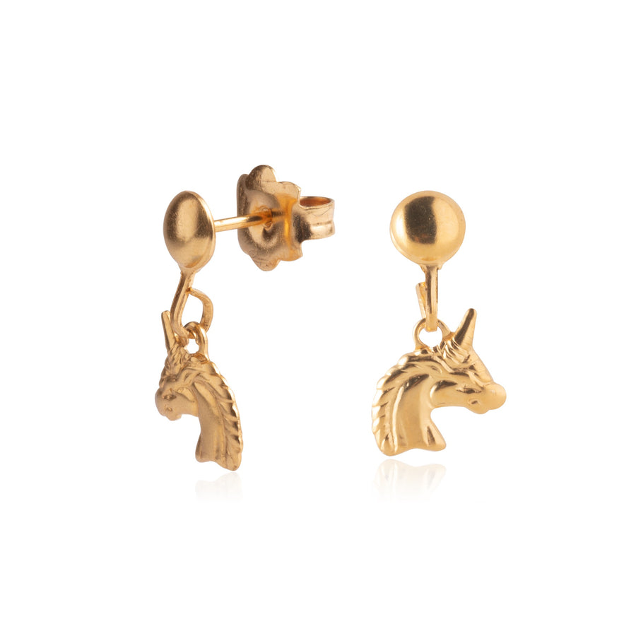 Wholesale | Gold Unicorn Drop Earrings