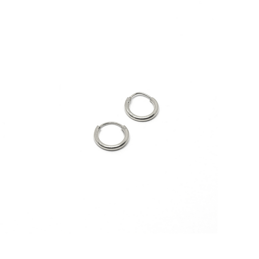 Silver 10mm Mini Huggie Hoops