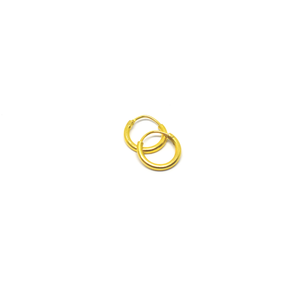 Gold 10mm Mini Huggie Hoops 3 Pairs