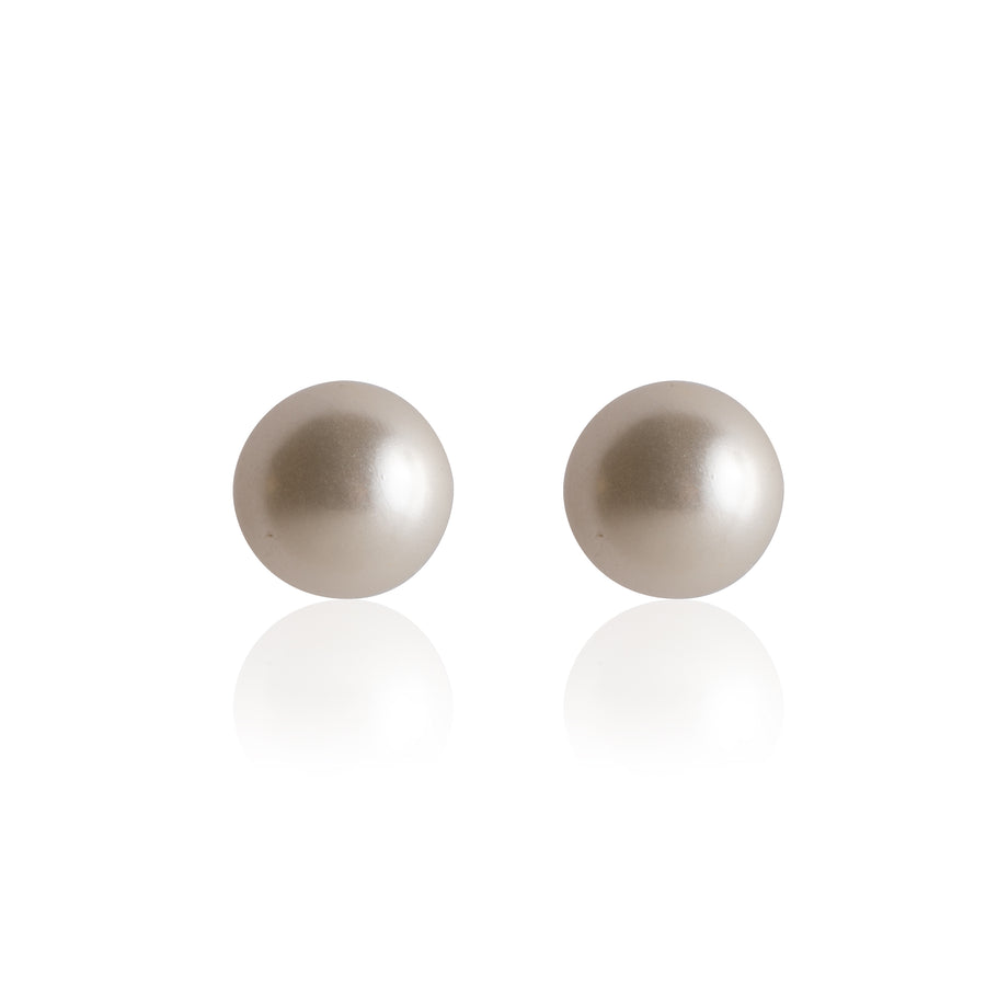 Wholesale | 6mm Round Faux Pearl Earrings with Silver Posts