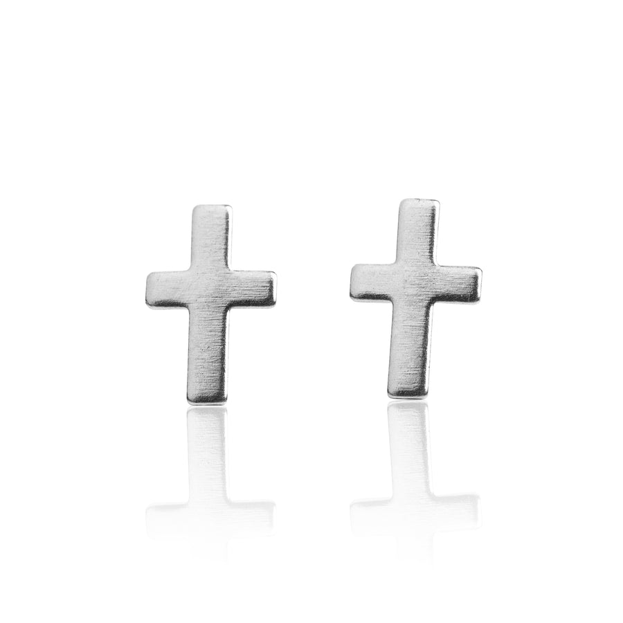 Wholesale | Silver Cross Stud Earrings