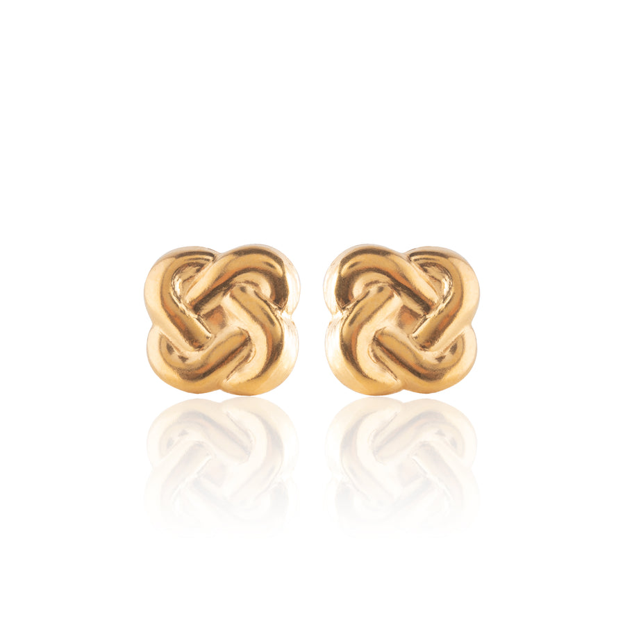 Wholesale | Gold Love Knot Stud Earrings