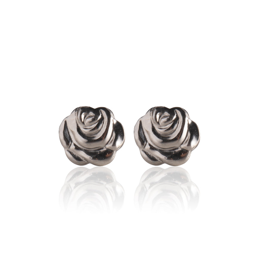 Wholesale | Silver Rosebud Stud Earrings