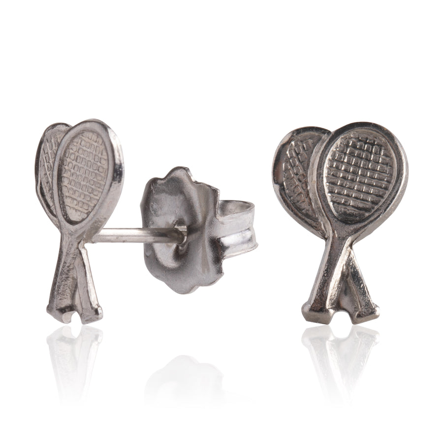 Wholesale | Silver Tennis Rack Stud Earrings