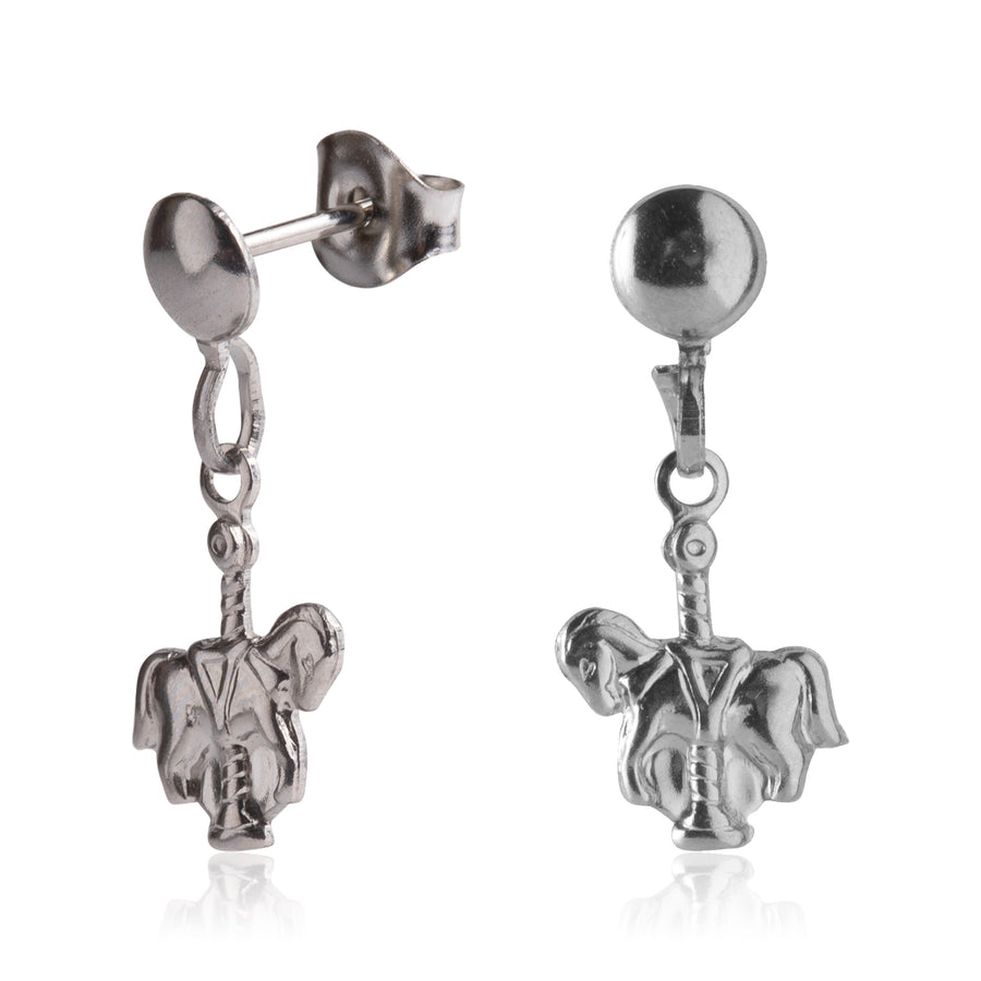 Wholesale | Silver Carousel Horse Drop Earrings