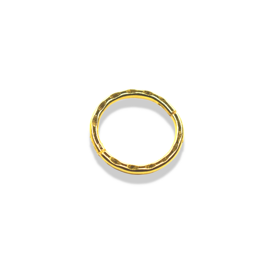 8mm Gold Faceted Nose Ring