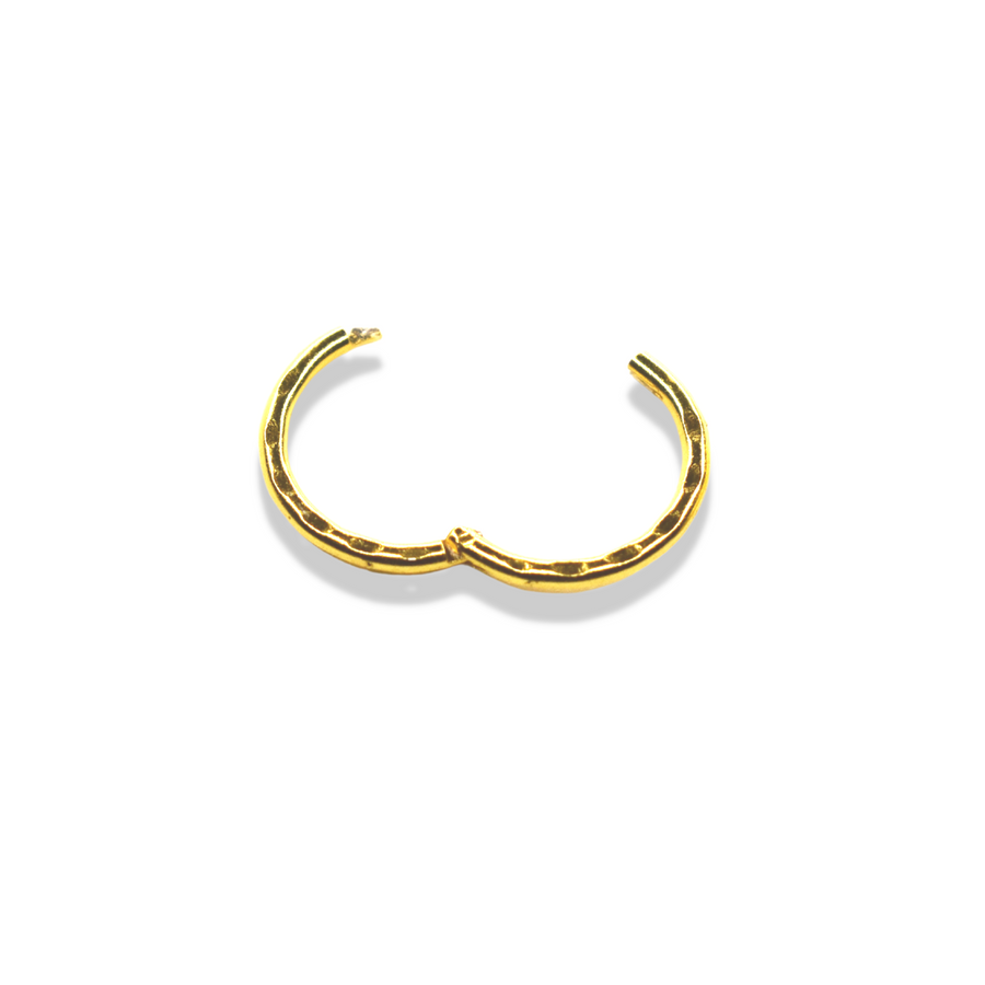 8mm Gold Faceted Nose Ring