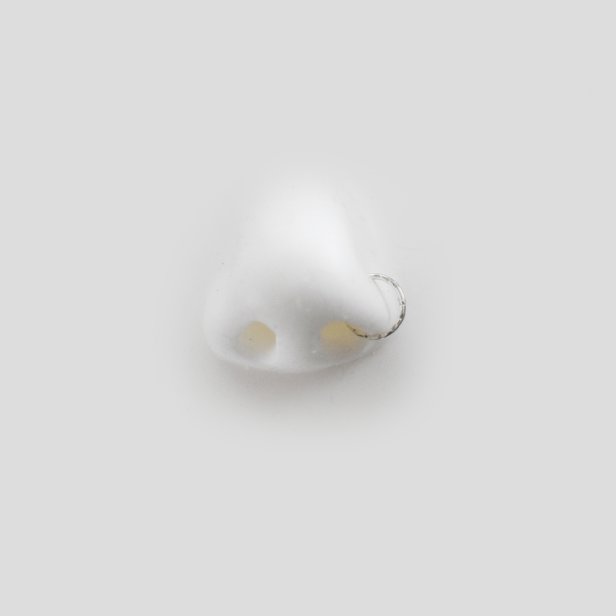 8mm Silver Faceted Nose Ring