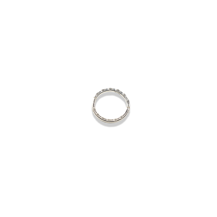 8mm Silver Faceted Nose Ring