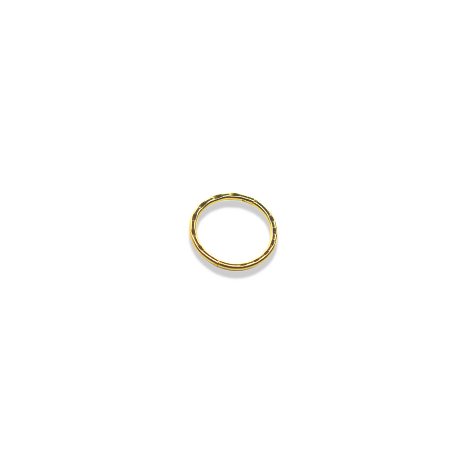 10mm Gold Faceted Nose Ring