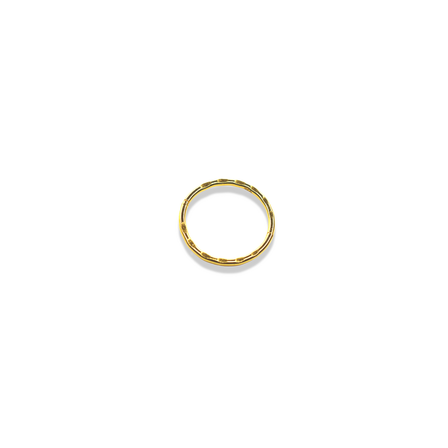 12mm Gold Faceted Nose Ring