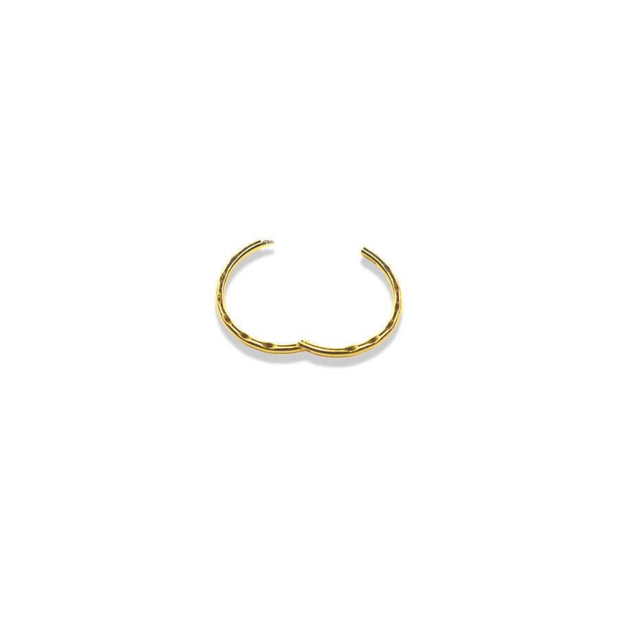 12mm Gold Faceted Nose Ring