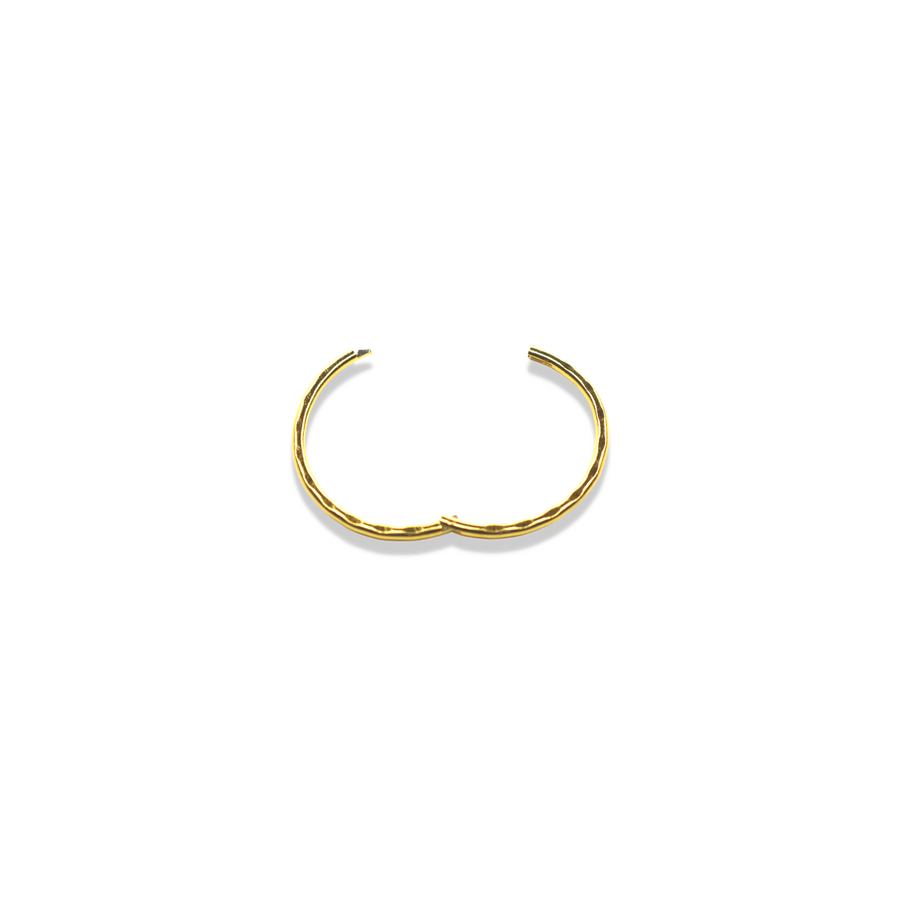 14mm Gold Faceted Nose Ring