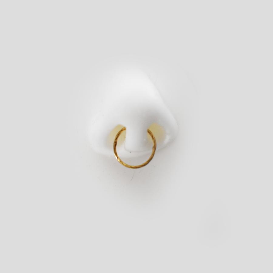 14mm Gold Twist Nose Ring