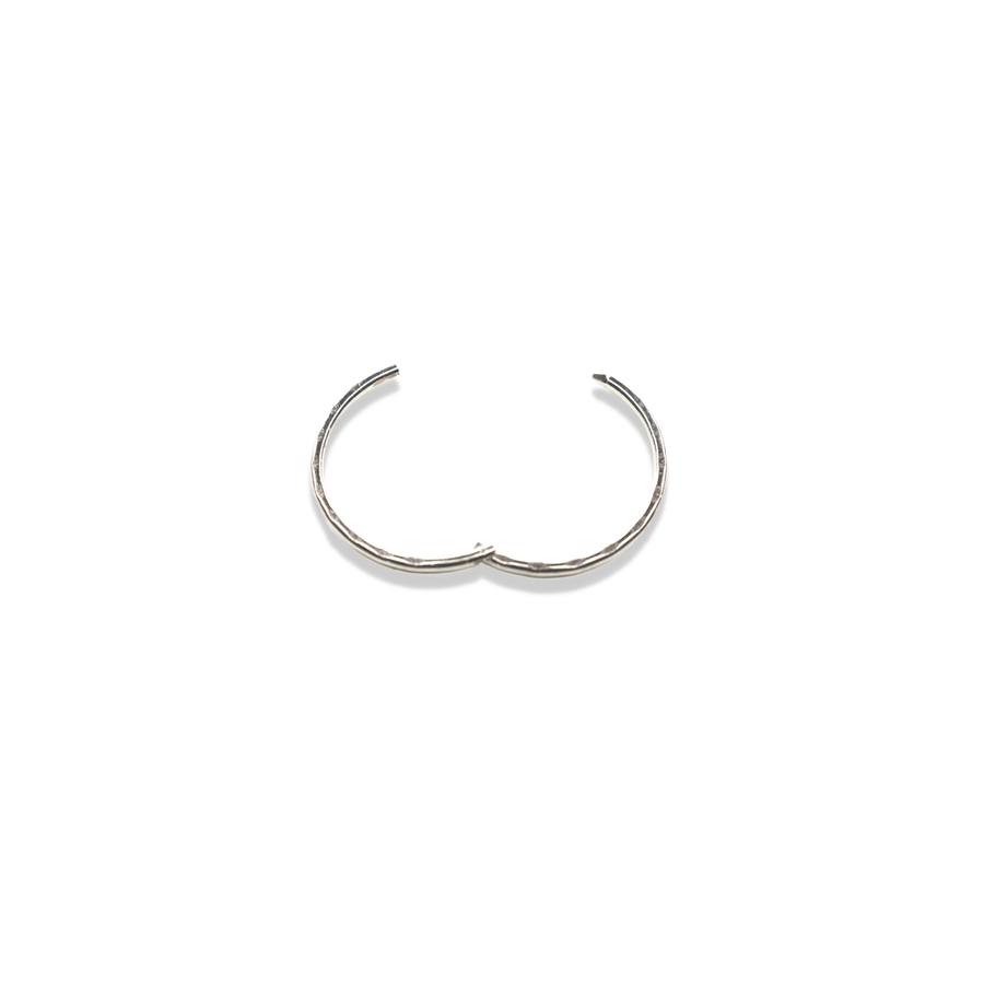 14mm Silver Faceted Nose Ring