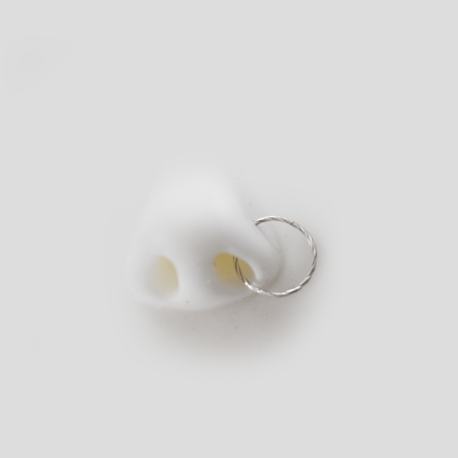 16mm Silver Twist Nose Ring