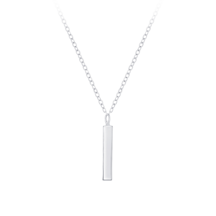 Silver Bar Jewelry Set