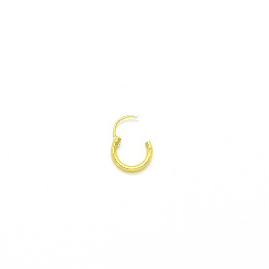 Wholesale | Sterling Silver Earrings | 10mm Mini Hoops | 22k Gold Plated | 3 Pairs