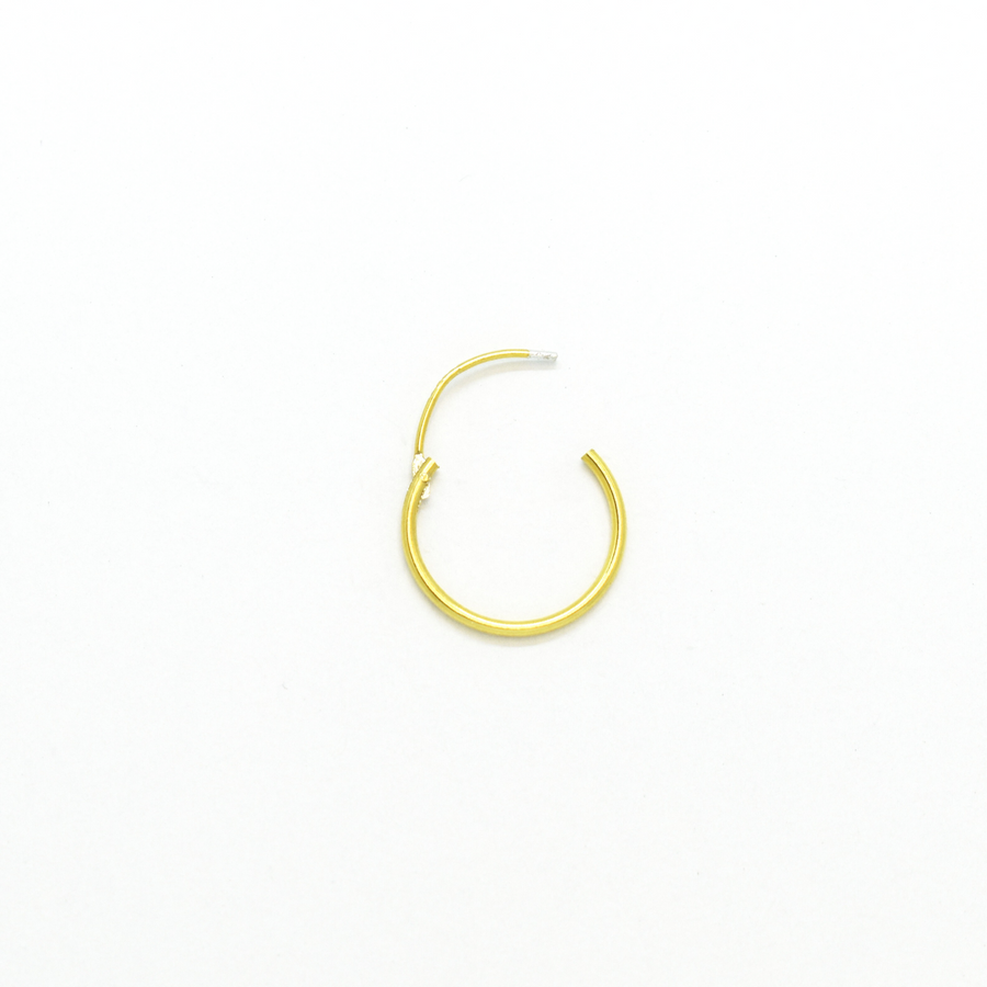 Wholesale | Sterling Silver Earrings | 14mm Mini Hoops | 22k Gold Plated | 3 Pairs