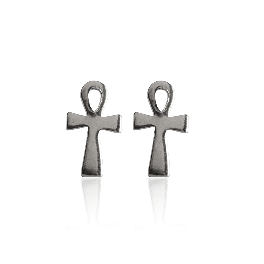 Wholesale | Stainless Steel Earrings | Ankh Stud | 1 Pair